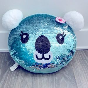 Justice reversible sequin pillow—NWT